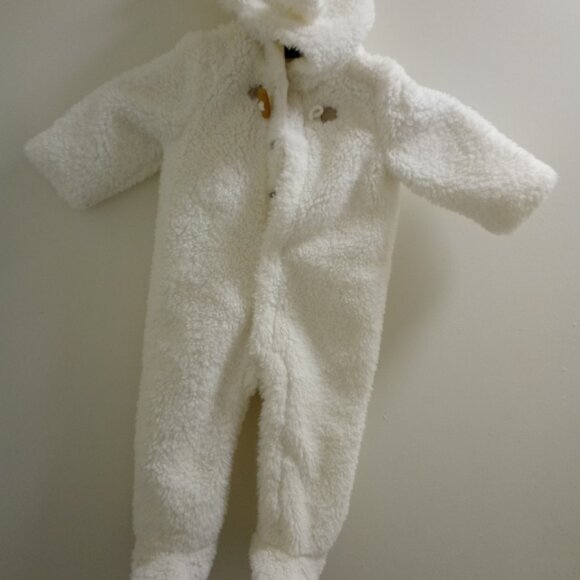 Janie and Jack Teddy Bear Baby Snowsuit - Picture 1 of 5